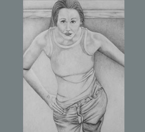 self portrait pencil