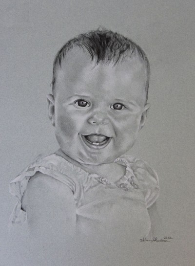 drawing girl black and white