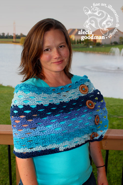 crochet convertible scarf