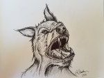 #inktober ink drawing werewolf