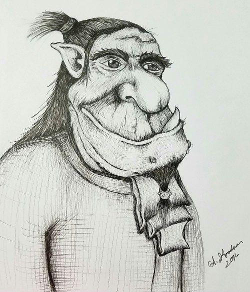 Ink drawing Ogre