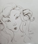 Inktober Day 10 satyr faun ink drawing