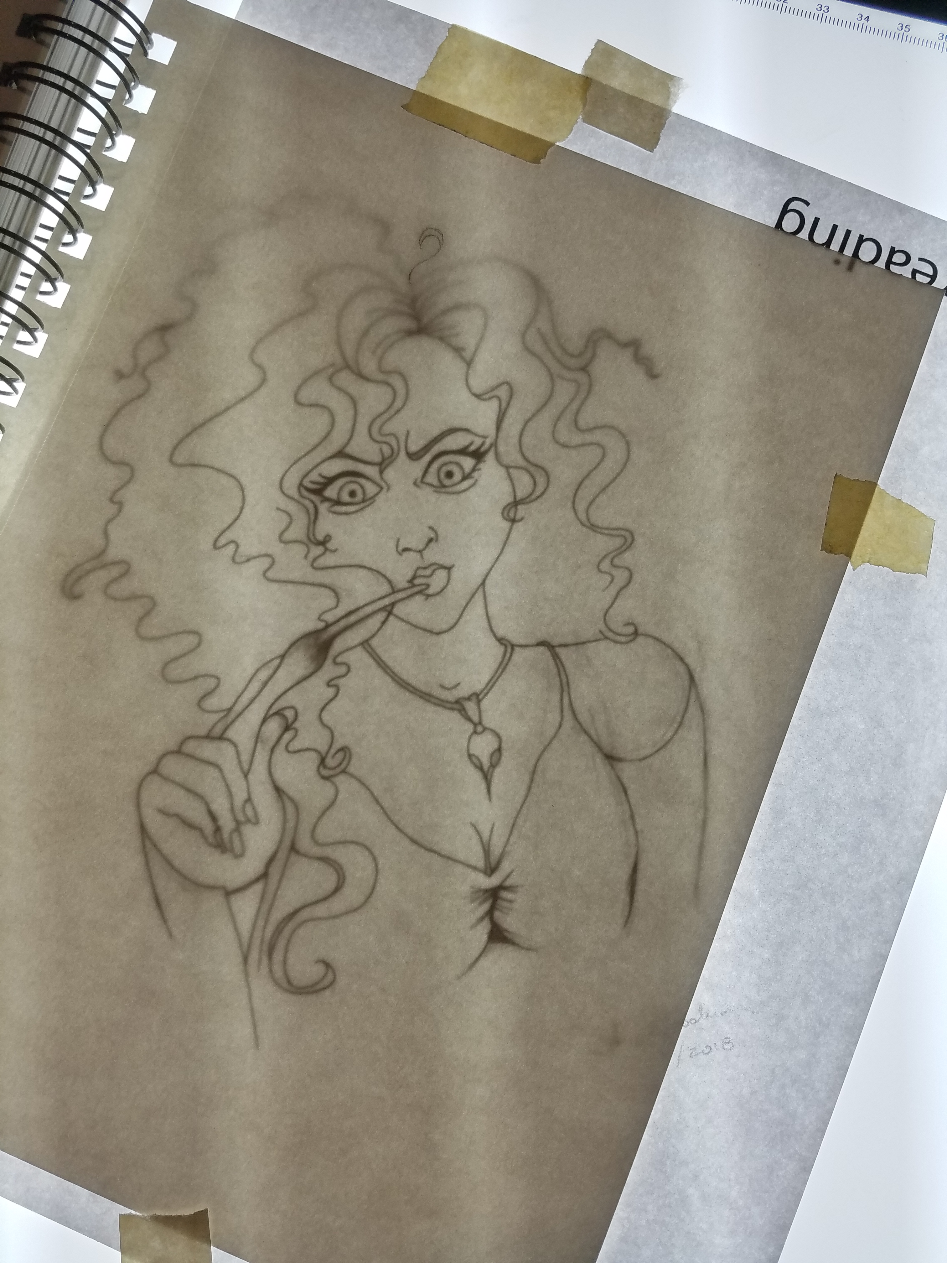 Sketch of Bellatrix 2018 by alecia goodman